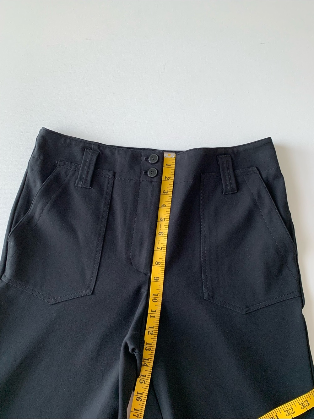 Maeve by Anthropologie wide leg flare Black Pull-On Pants women’s size 14 - Picture 6 of 14
